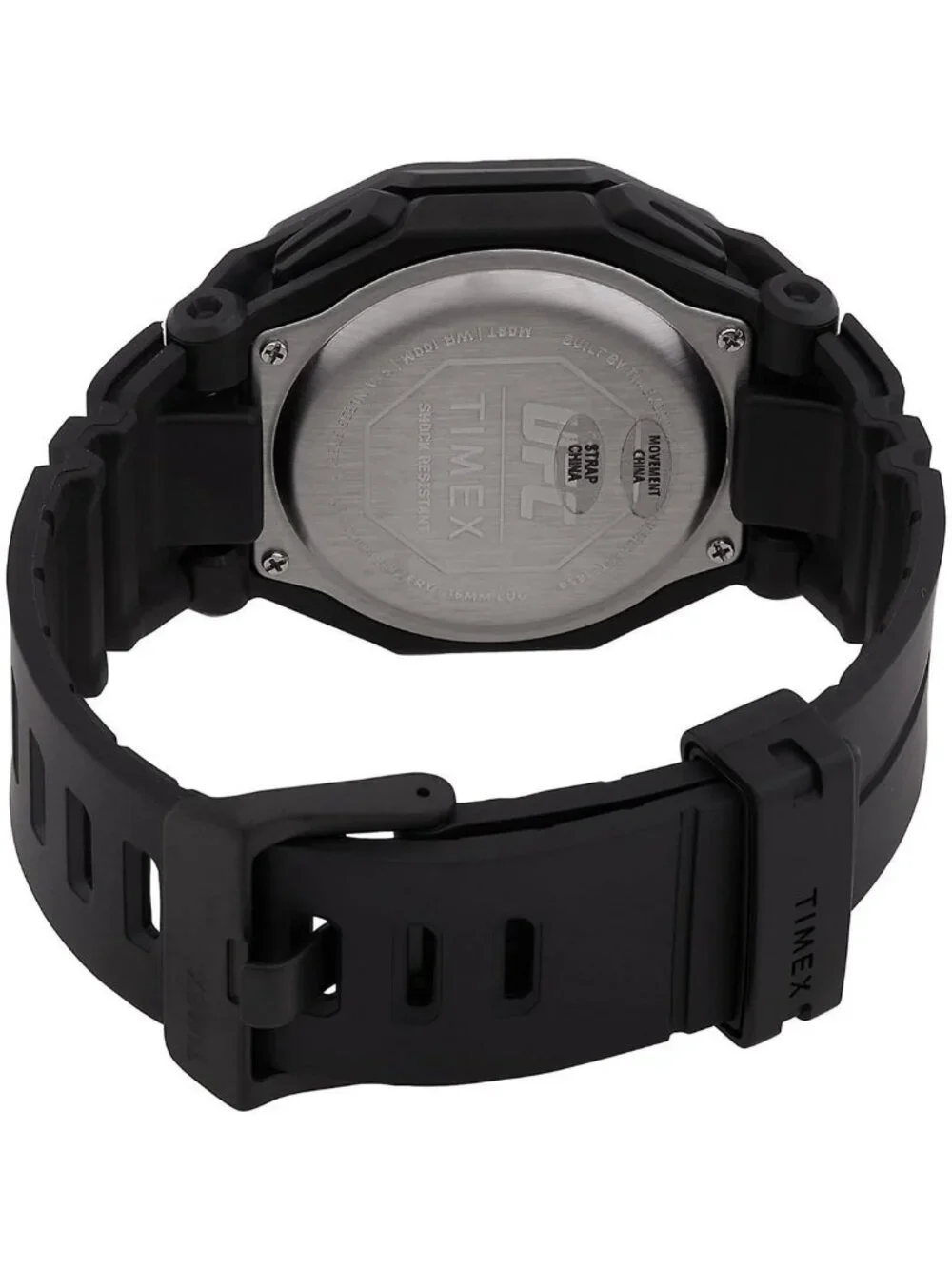 NWT Timex UFC Colossus Alarm World Time Quartz Analog-Digital Black Dial Men's W